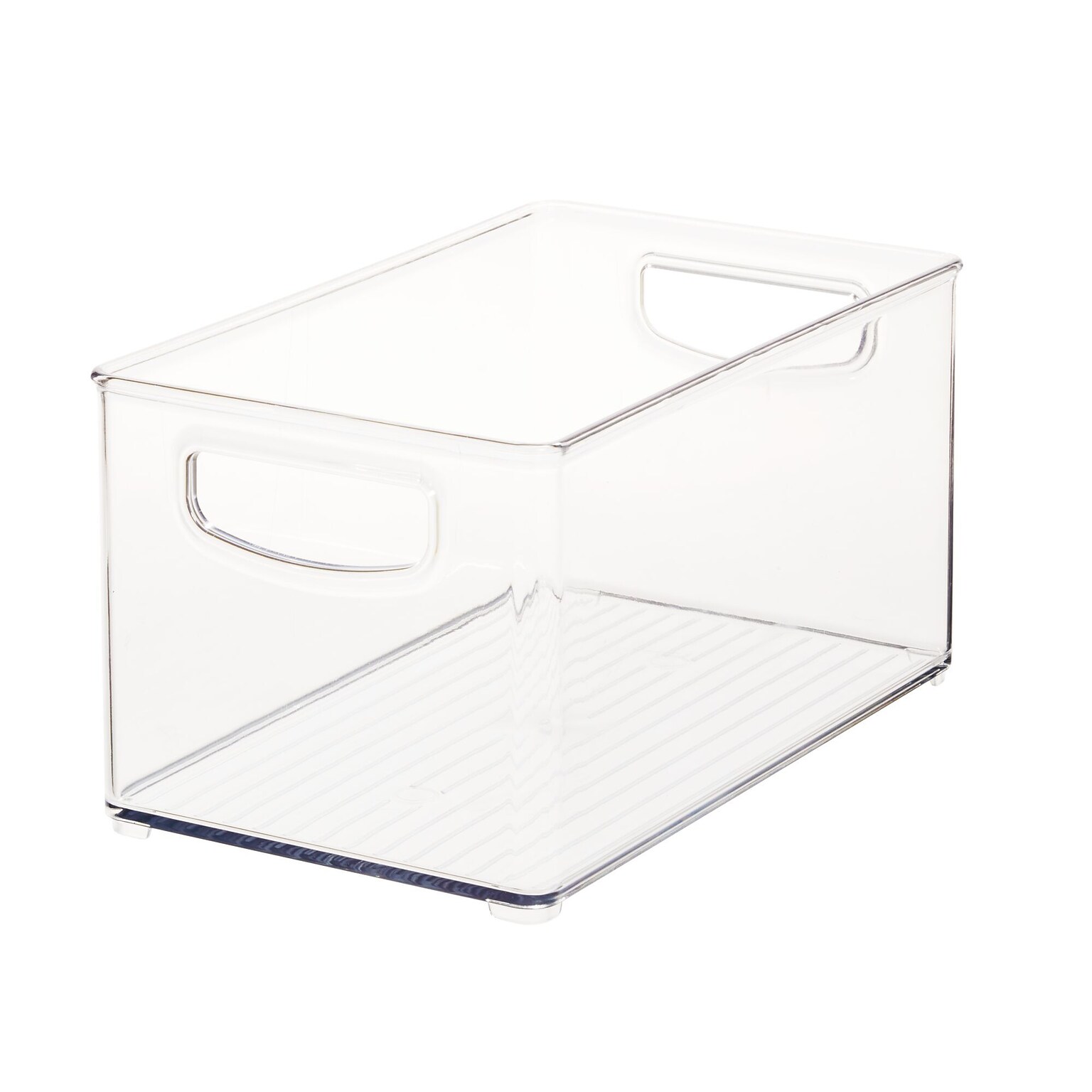 iDESIGN Small Stackable Plastic Storage Bin, Clear (64530)