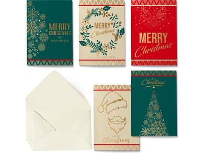 Better Office Christmas Cards, 5 x 7, 50/Pack (64654-50PK)