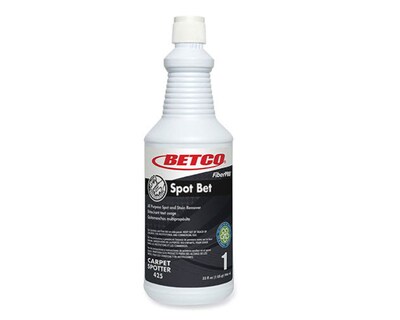 Betco FiberPro Spot Bet Stain Remover, Country Fresh Scent, 32 oz Bottle, 12/Carton (4251200)