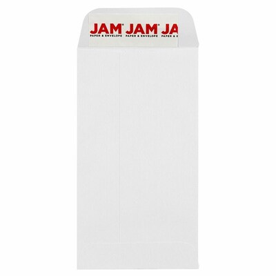 JAM PAPER Self Seal #5 Coin Business Envelopes, 2 7/8 x 5 1/4, White, 100/Pack (356838555D)