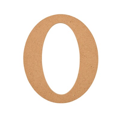Plaid MDF Letters, 5, Brown Oxide, 12/Pack (PDE63568-12)