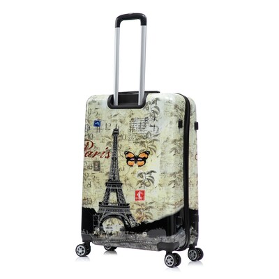InUSA 28" Hardside Paris Suitcase, 4-Wheeled Spinner, TSA Checkpoint Friendly, Paris (IUAPC00L-PAR)