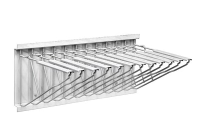 AdirOffice Steel Blueprint Hanging Wall File Rack, White (617-WHI)