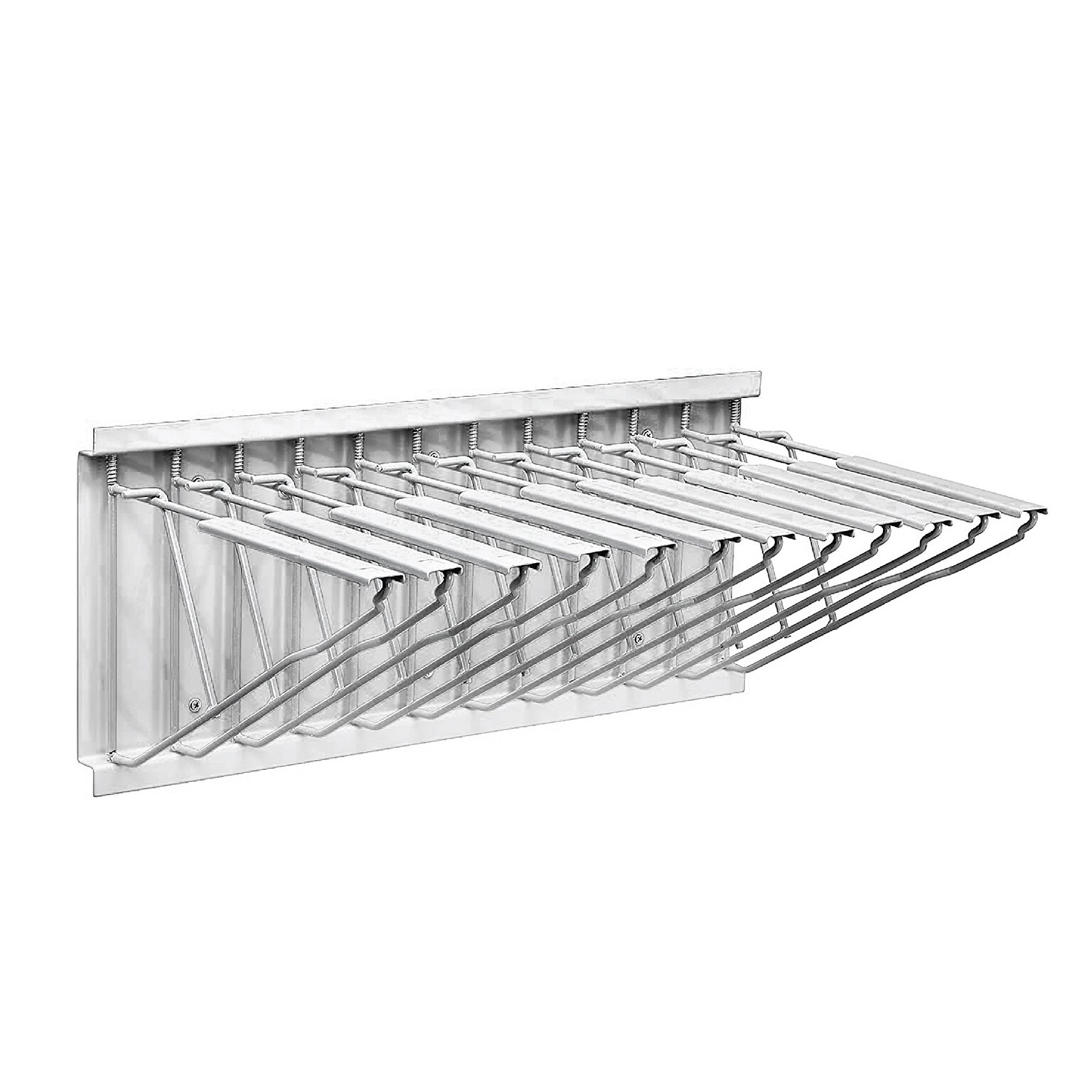 AdirOffice Steel Blueprint Hanging Wall File Rack, White (617-WHI)