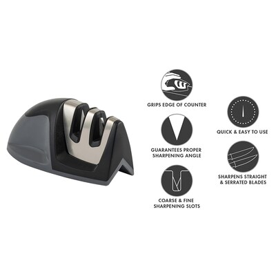 Extreme Fit Stainless Knife Sharpener and Holder, 2/Pack (BUN-CHT-CHA-746)