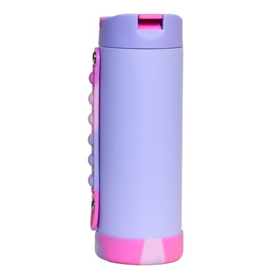 Elemental Iconic Pop Stainless Steel Triple Wall Insulated Water Bottle, 14 oz., Lilac Tie Dye (EMLEB14LCTD33P)