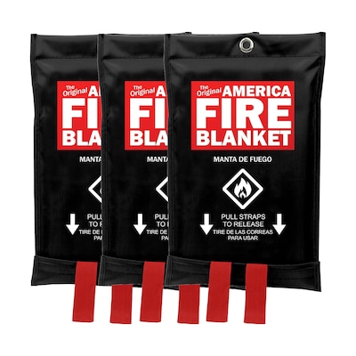 America Class AB Fire Blanket, 3/Pack (AFB3)
