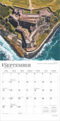 2025 BrownTrout Puerto Rico 12" x 12" Monthly Wall Calendar (9781975475581)