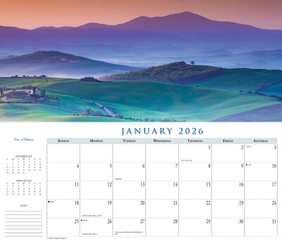 2026 Willow Creek Italy 6.5" x 15" Monthly Wall Calendar (56264)
