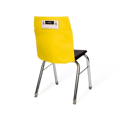 Seat Sack Seat Storage, 17" x 9" x 2.5", Yellow, 10/Pack (40115BUNDLE)