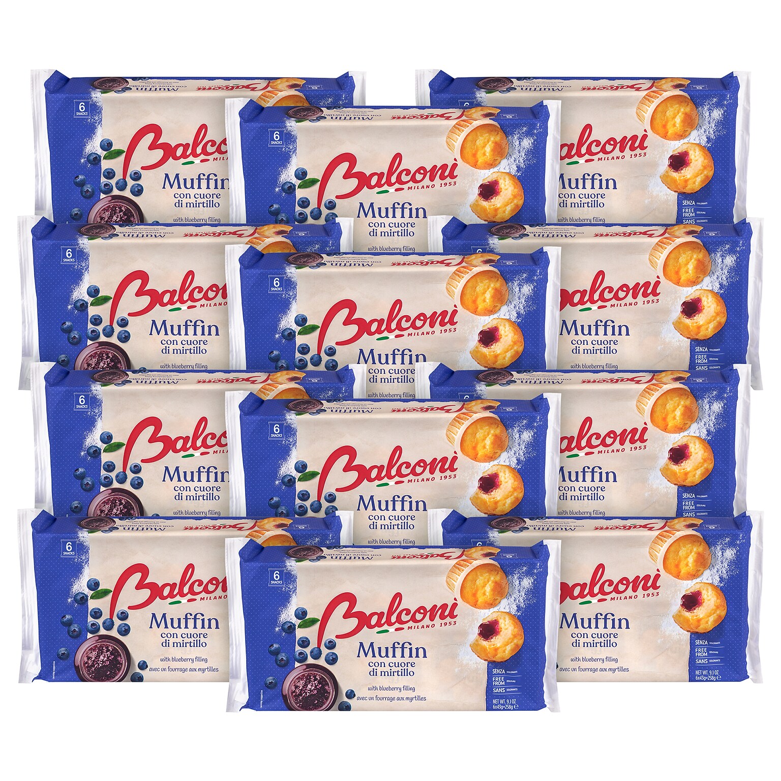 Balconi Blueberry Muffin, 72/Pack (600-04189)