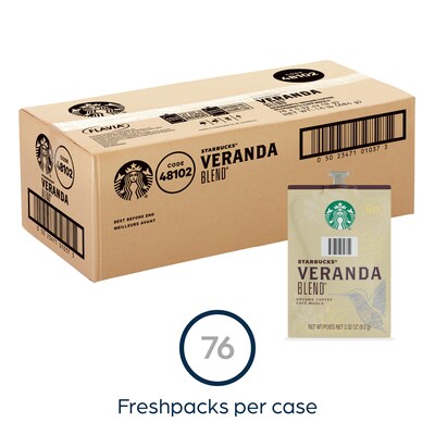 Starbucks Veranda Blend Coffee Flavia Freshpacks, Blonde Roast, 76/Carton (MDR01037)