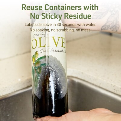 Avery Dissolvable Oval Multipurpose Labels, 4" x 6", Off-white, 20/Pack (94057)