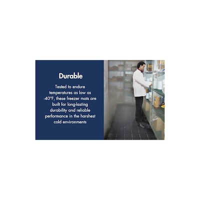 NoTrax Deep Freeze Mat Anti-Fatigue Commercial Floor Mat, 3' x 5', Black (765S0035BL)