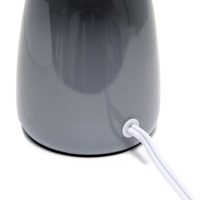 Simple Designs Table Lamp, Gray (LT1134-GRY)