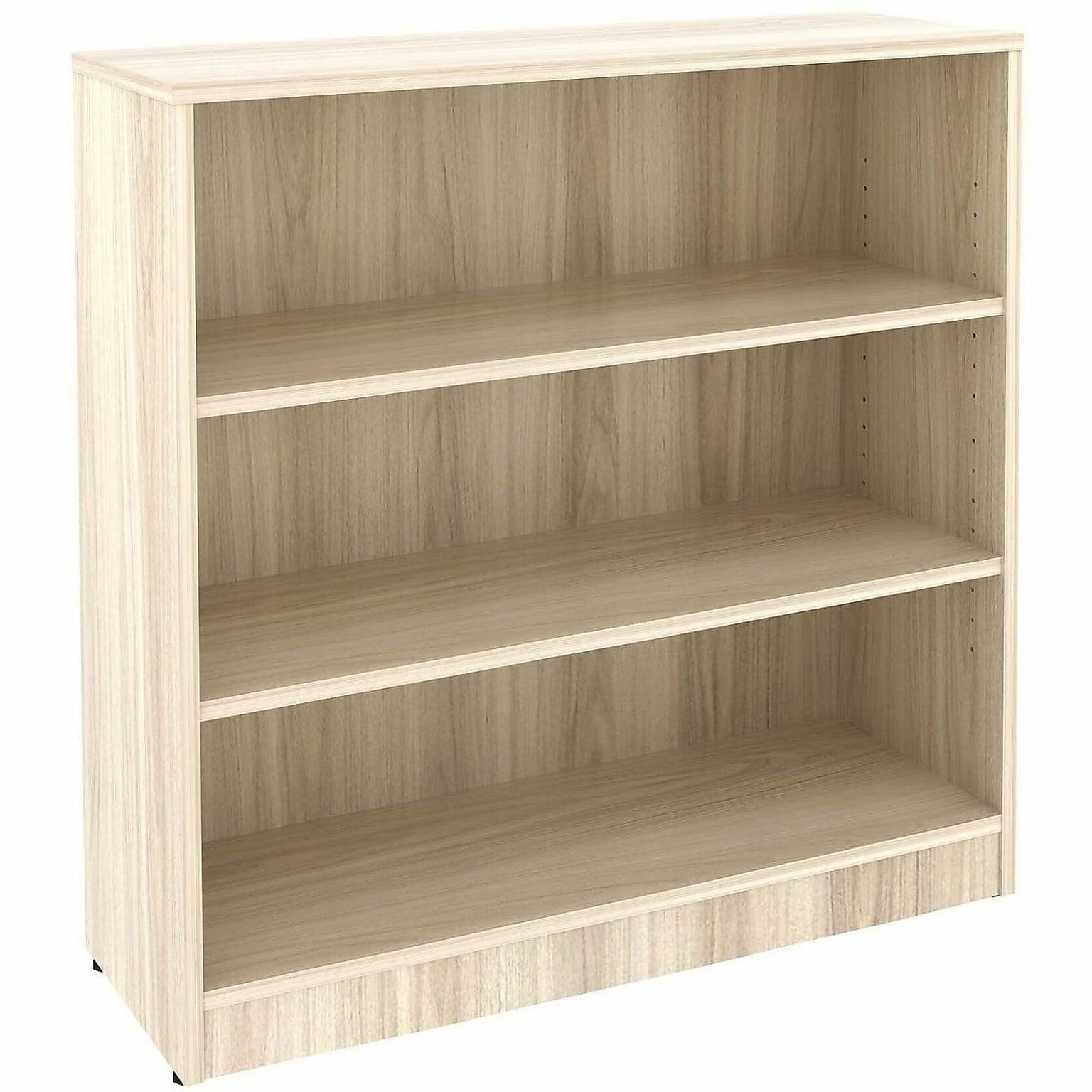 Lorell 36 3-Shelf Bookcase with Adjustable-Shelves, Modern Elm Laminate (LLR66340)