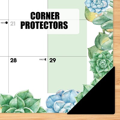 2025-2026 Willow Creek Succulents 22" x 17" Academic Monthly Desk Pad Calendar (54994)