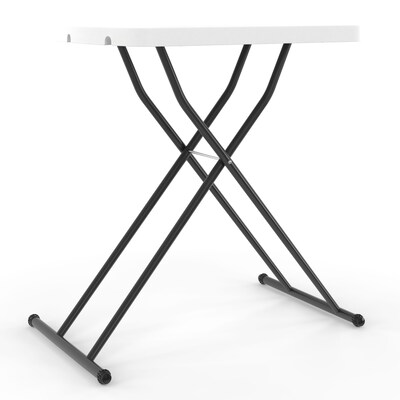 Quill Brand® Personal Folding Table, 25.5"L x 17.8"W, Gray (79143)