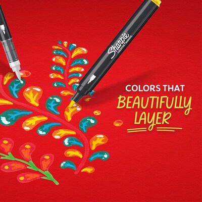 Sharpie Water-Based Creative Markers, Bullet Tip, Red, 6/Pack (2218119)