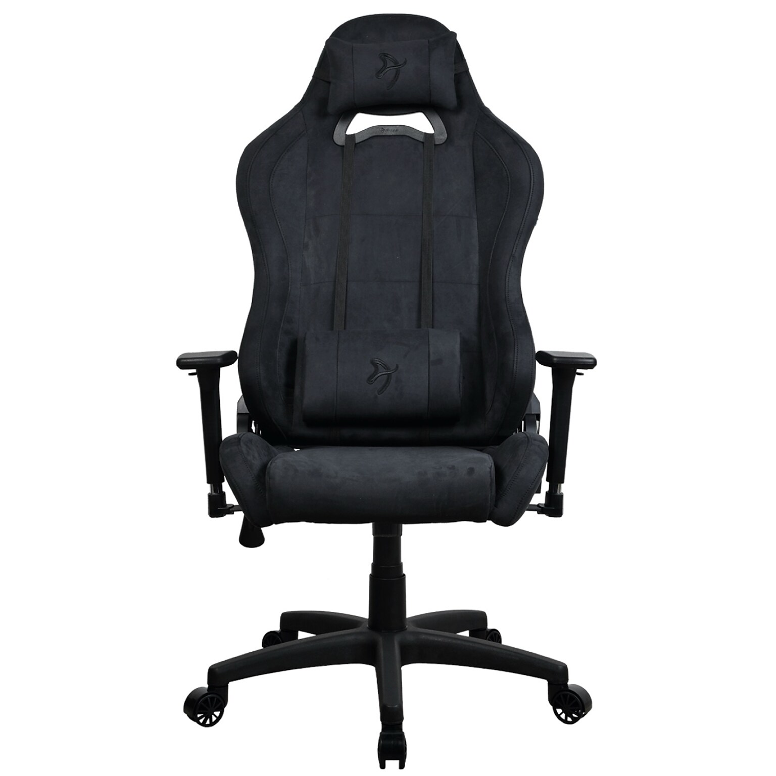 Arozzi Torretta Supersoft Microfiber Ergonomic Racing Gaming Chair, Pure Black (TORRETTA-SPSF-PBK)