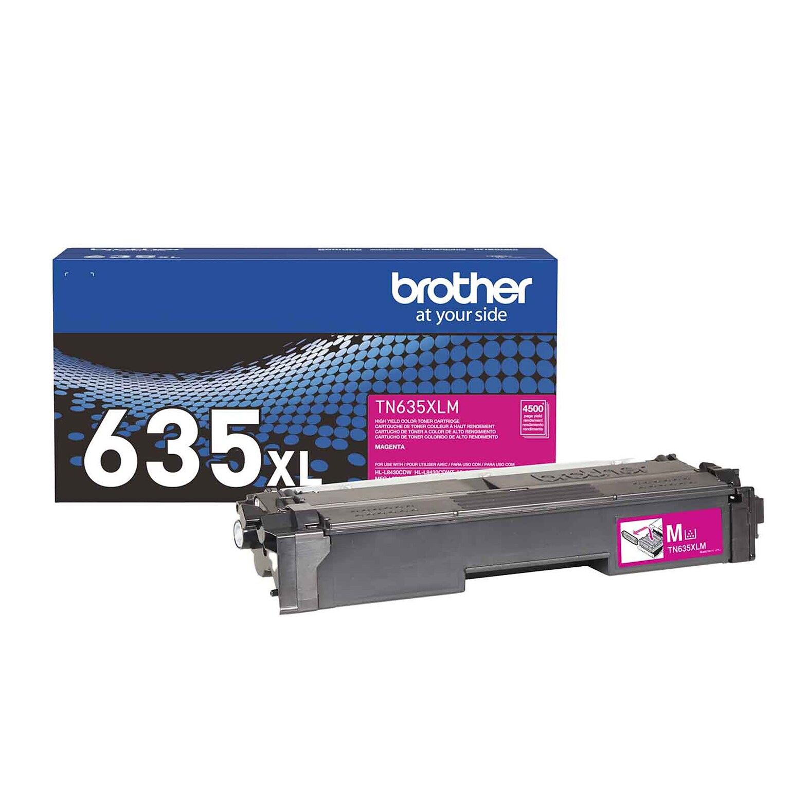 Brother TN635XL High Yield Magenta Toner Cartridge (TN635XLM)