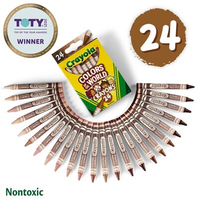 Crayola Colors of The World Bulk Crayon Set, 144/Box (52-0115)
