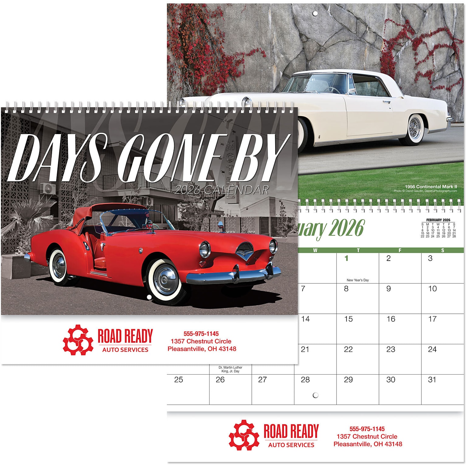 Days Gone By Wall Calendar-Spiral
