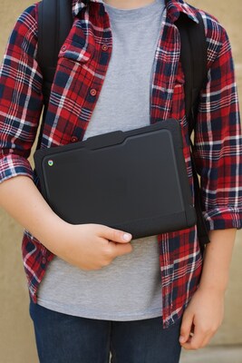 SaharaCase Venture Series Heavy Duty Case for Dell Chromebook 3100/3110/3120 Clamshell, Shock-Absorbing, Clear/Black