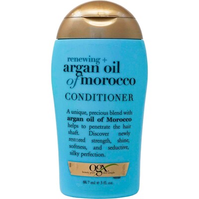 OGX Argan Oil Of Morocco Conditioner, 3 oz Bottle, 6 Bottles/Bag, 20 Bags/Carton