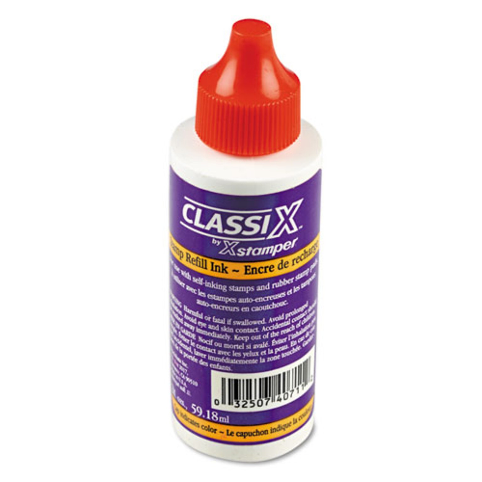 Xstamper ClassiX Refill Ink, 2oz., Red (036042)