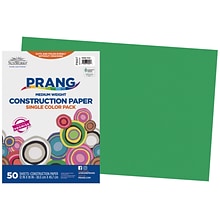 Prang 12 x 18 Construction Paper, Holiday Green, 50 Sheets/Pack (P8007-0001)