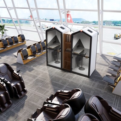 Flexispot Quick Install Series Solo Pro Sound Absorbing Privacy Booth, White (EP1SW)