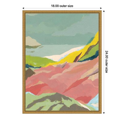 Amanti Art Candy Coast II (Mountains) by Jacob Green Framed Canvas Wall Art Print, 18" x 24" (A42675339717)