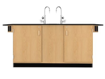 Diversified Woodcrafts Student Workstation with Sink, Oak Wood (2944K)