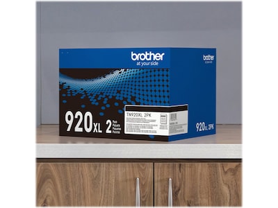 Brother Genuine TN920XL2PK Black High-yield Toner Cartridge, Two Pack