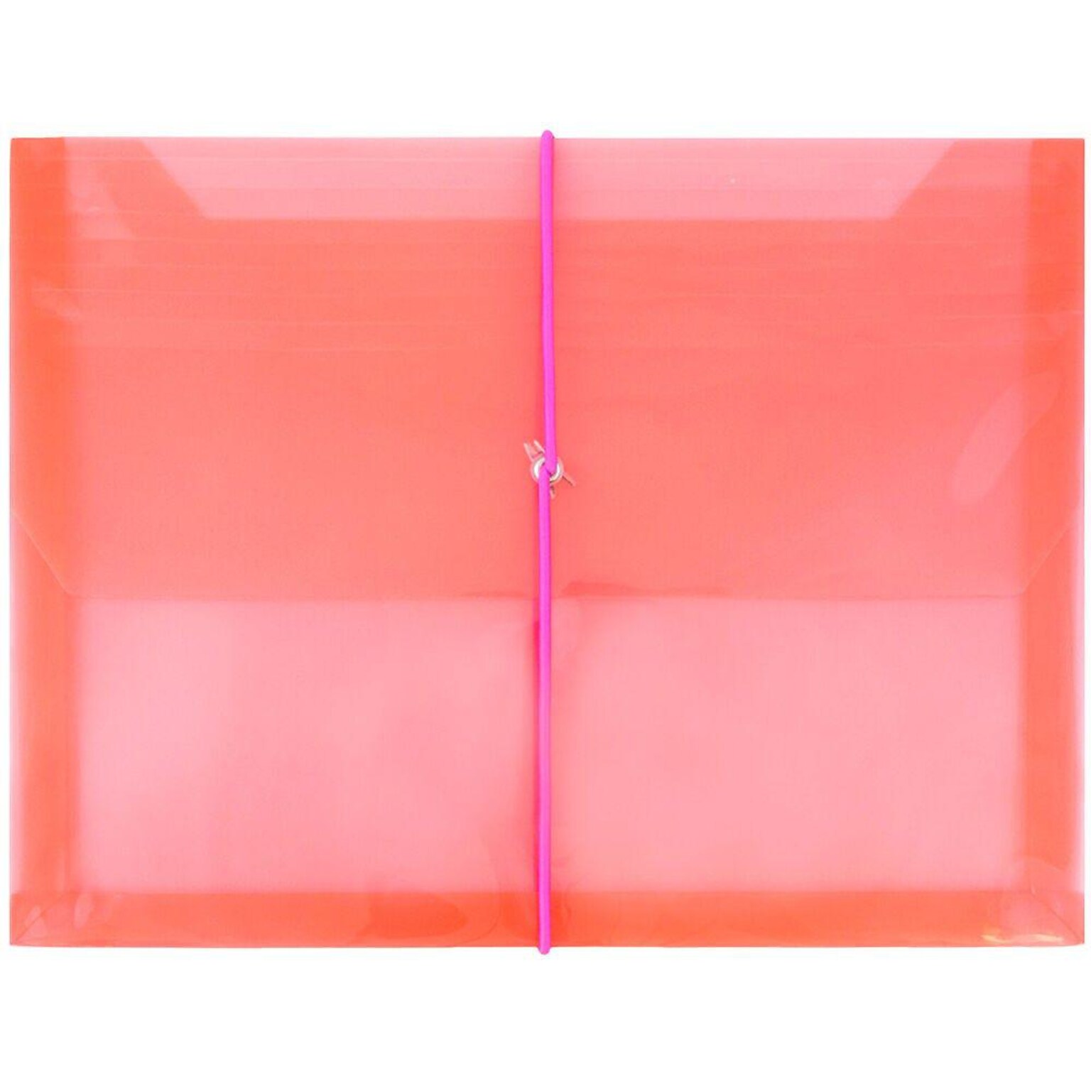 JAM Paper Premium Plastic Document File, Letter, Red, 3/Pack (218E25REBX3)