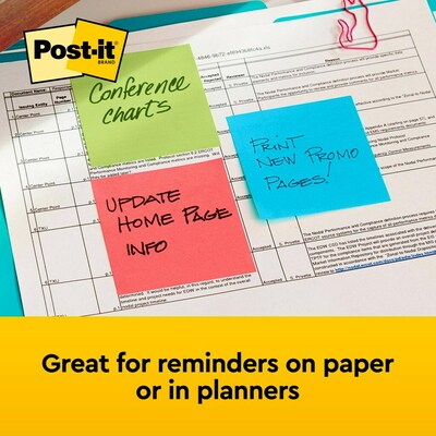 Post-it Notes, 3" x 3", Poptimistic Collection, 100 Sheets/Pad, 18 Pads/Cabinet Pack (654-18CTCP)