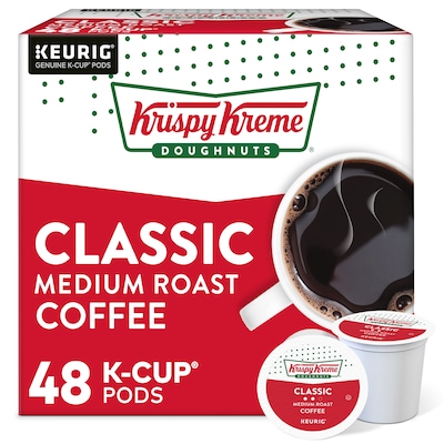 Krispy Kreme Classic Coffee Keurig® K-Cup® Pods, Medium Roast, 48/Box (373163)