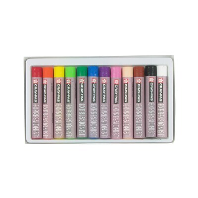 Sakura Cray-Pas Expressionist Oil Pastels, Assorted Colors, 12/Set, 3 Sets/Bundle (SAKXLP12-3)