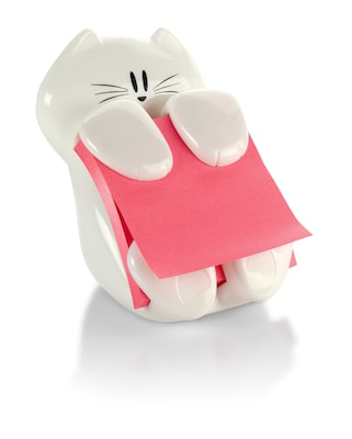 Post-it® Cat Pop-Up Dispenser for 3 x 3 Notes, White (CAT-330)