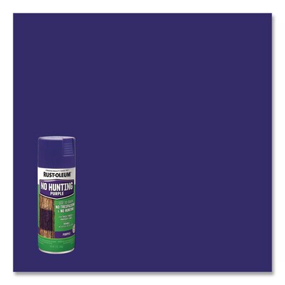Rust-Oleum Specialty Spray Paint, 12 oz. Aerosol Can, Flat No Hunting Purple (RST270970)