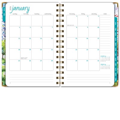 2026 Global Printed Products Tree Seasons 5.5" x 8" Weekly & Monthly Planner, Paperboard Cover (NRY26-58-20)