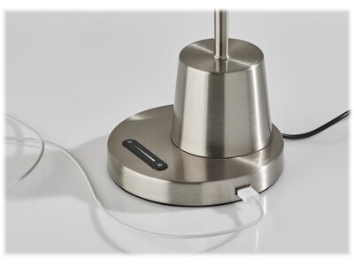 Adesso Eternity LED Desk Lamp, 37.5", Brushed Steel (5027-22)