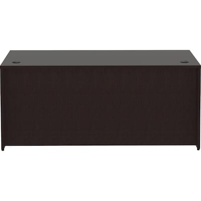 Lorell Essentials 72"W PVC Desk, Espresso Brown (LLR18260)