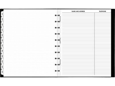 2023-2024 AT-A-GLANCE Move-a-Page 9.75" x 11.25" Academic Weekly/Monthly Appointment Book, Black (70-957E-05-24)