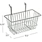 Azar 6 1/4"H Wire Basket, Chrome, 2/Pack (300620)