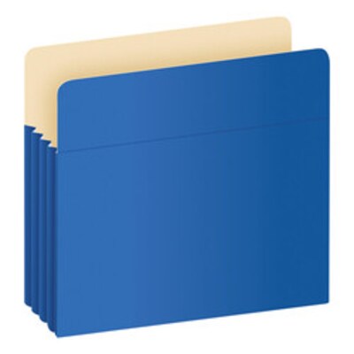 Pendaflex Color File Pockets, 3 1/2 Expansion, Letter Size, Blue, 25/Carton (1524CT BLU)
