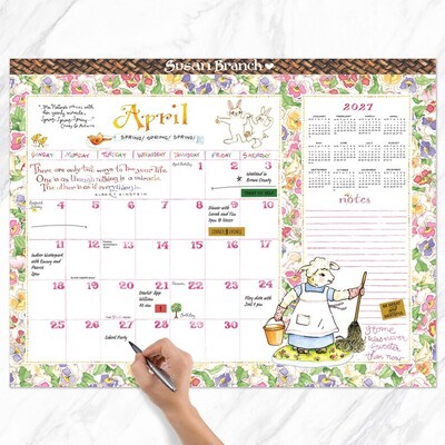 2027 TF Publishing Susan Branch 22" x 17" Monthly Desk or Wall Calendar, Multicolored (27-8212)