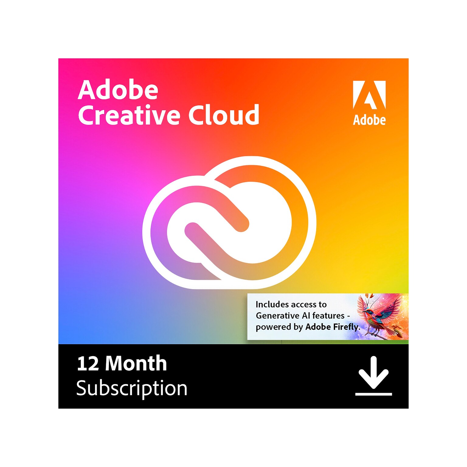 Adobe Creative Cloud for 1 User, Windows/macOS, Download