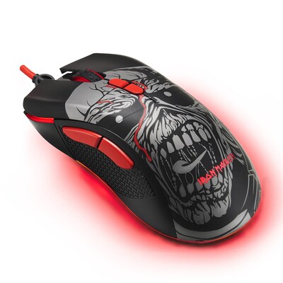 Subsonic IRON MAIDEN® Ergonomic Optical Gaming Mouse, Multicolored (SA5612-IM1)